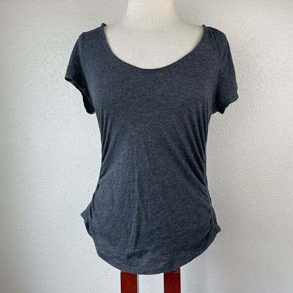 NWT We The Free Charcoal Grey/Black Fitted T-Shirt Size L - Picture 1 of 8